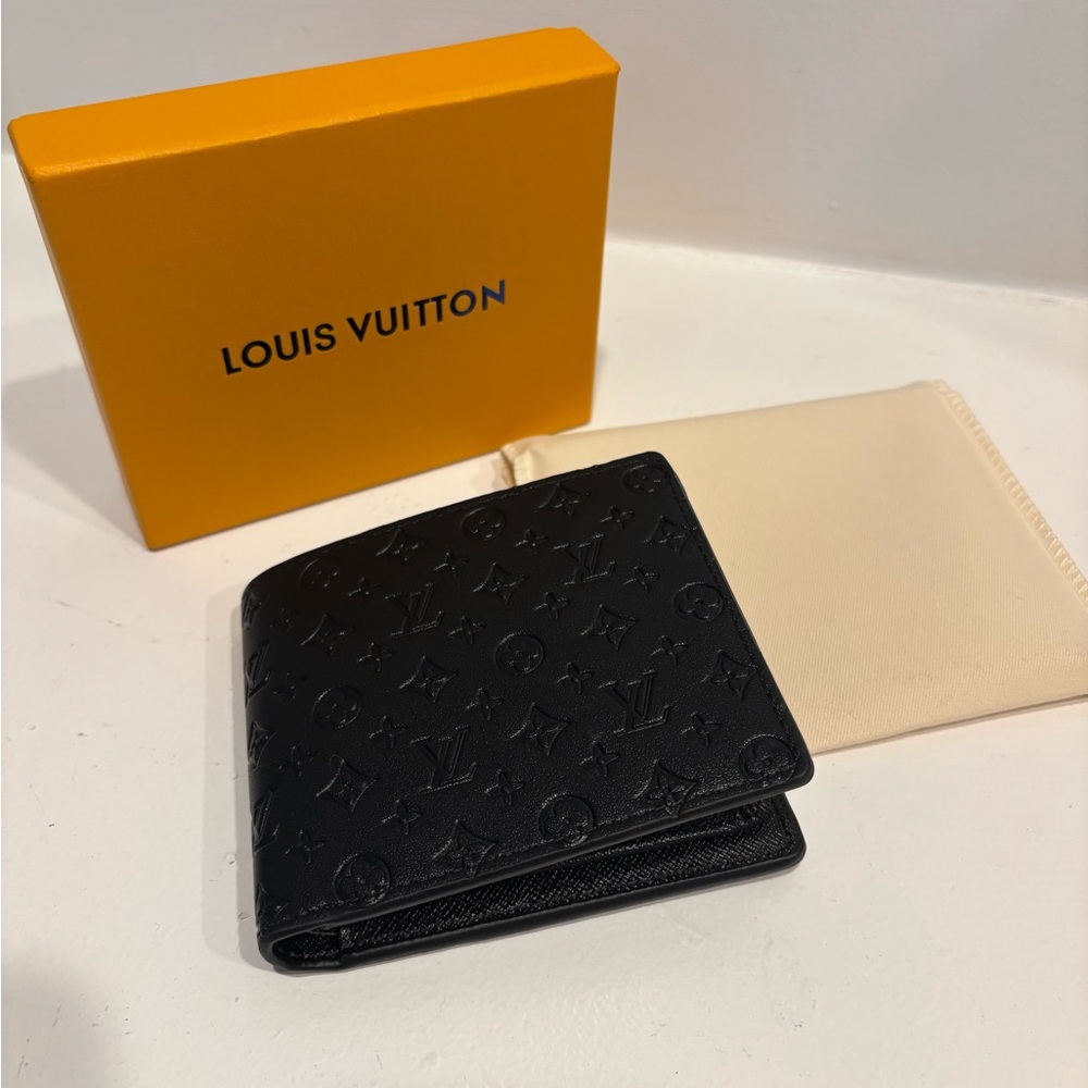Black Embossed Wallet